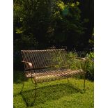 Iron Garden Bench - Copper Plated