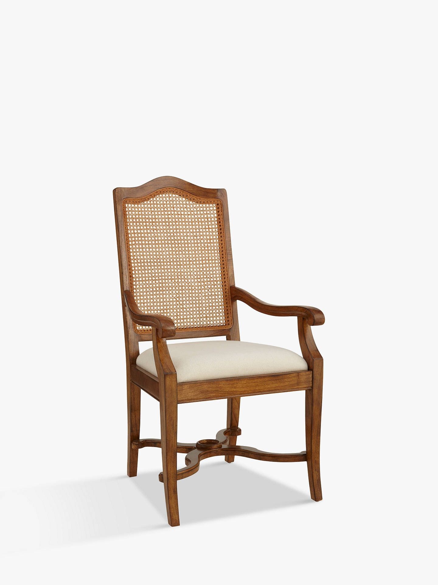 A Pair of JL Hemingway Cane Back Arm Chair Pippy oak features small, tight clusters of knots, - Image 2 of 2