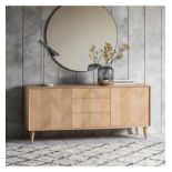 Milano 2Dr/3Drwr Sideboard Cool and sleek Milano 2 Door 3 Drawer Sideboard, featuring a beautiful