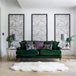 Bude 3 Seater Velvet Sofa The Bude 3 Seater Velvet Sofa is a charming addition to your home with its