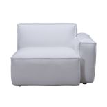 Nirvana Sectional RHF Chair 1 Seater does not come with covers but is upholstered in a white