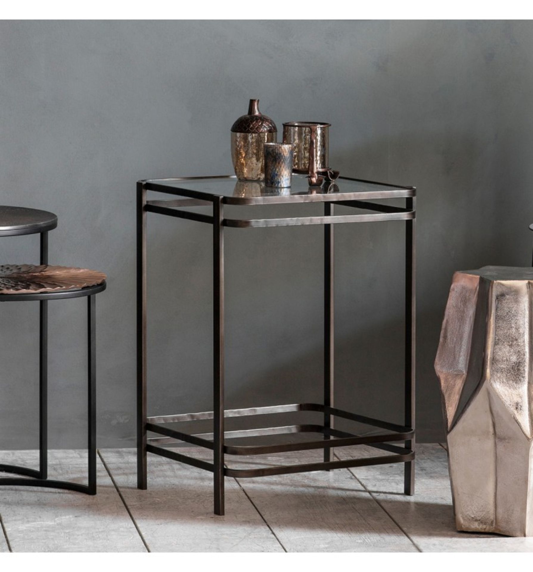 Rousham Side Table Introducing to you our Rousham Side Table, Styled with a beautiful glass top