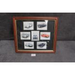 Framed picture of Aston Martin A Series of Six