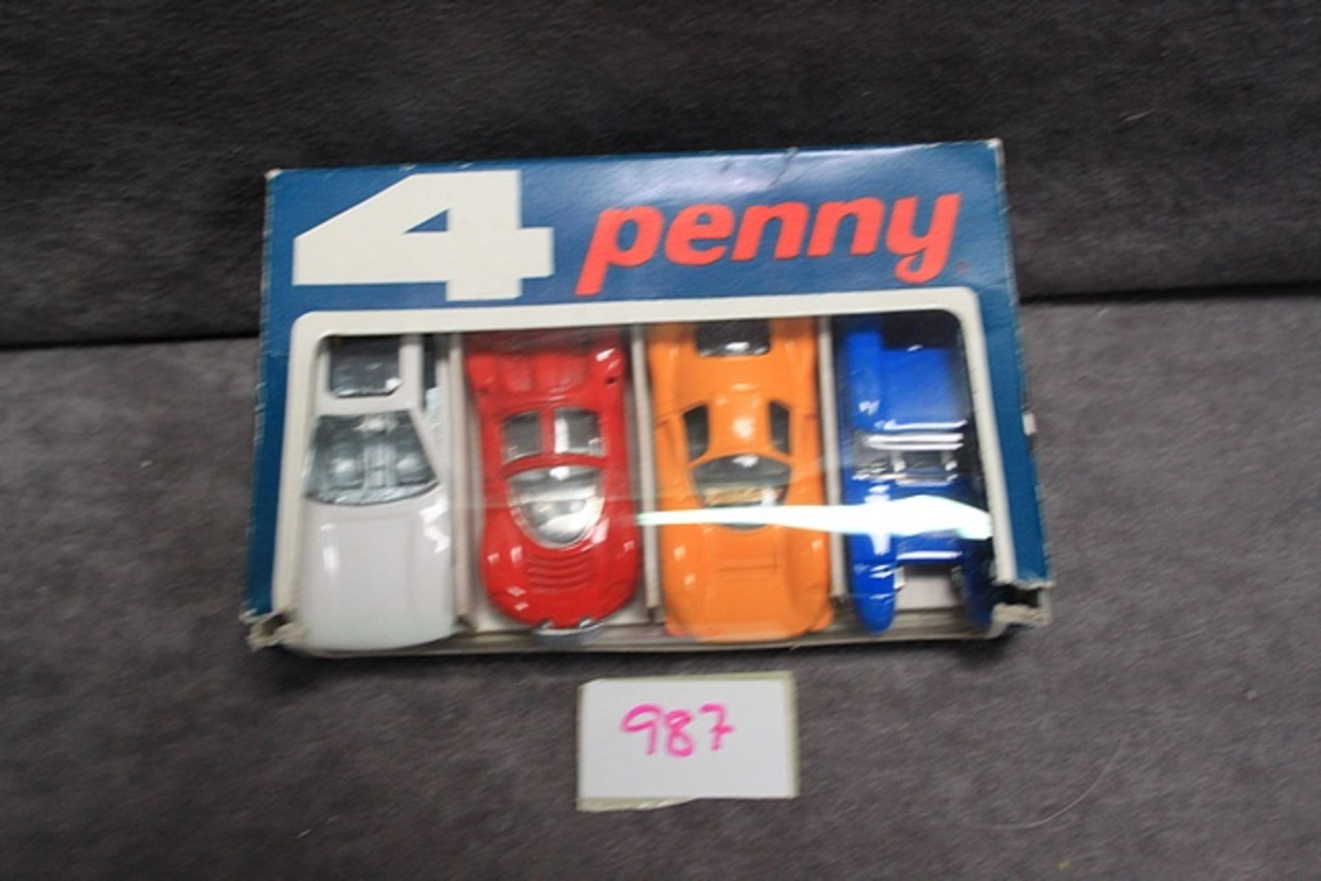 Polistil 4 Penny #Art 0/200 diecast cars set nice small models - Image 2 of 2