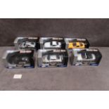 6x Welly diecast models all in boxes made in germany, comprising of; #25237764 Mercedes-Benz CLK-