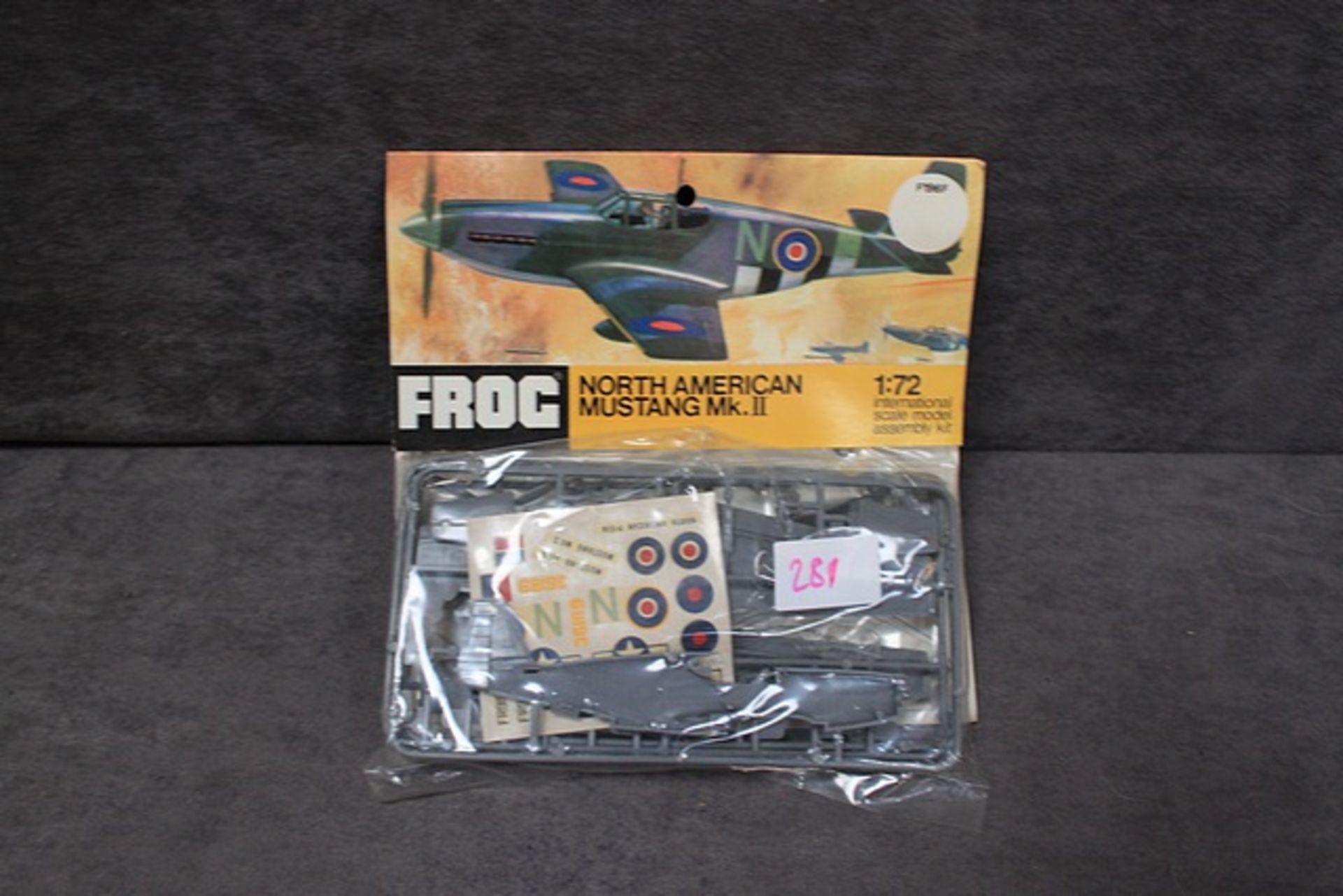 Frog 1:72 scale #F196F North American Mustang MkII in original packaging