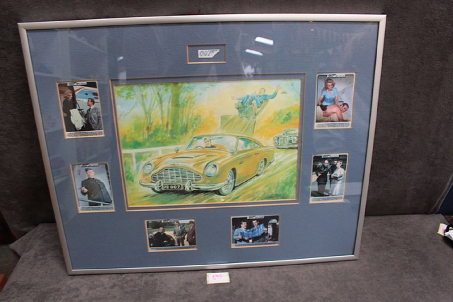 Framed picture of 007 James Bond Aston Martin DB5 from Goldfinger - Image 2 of 2