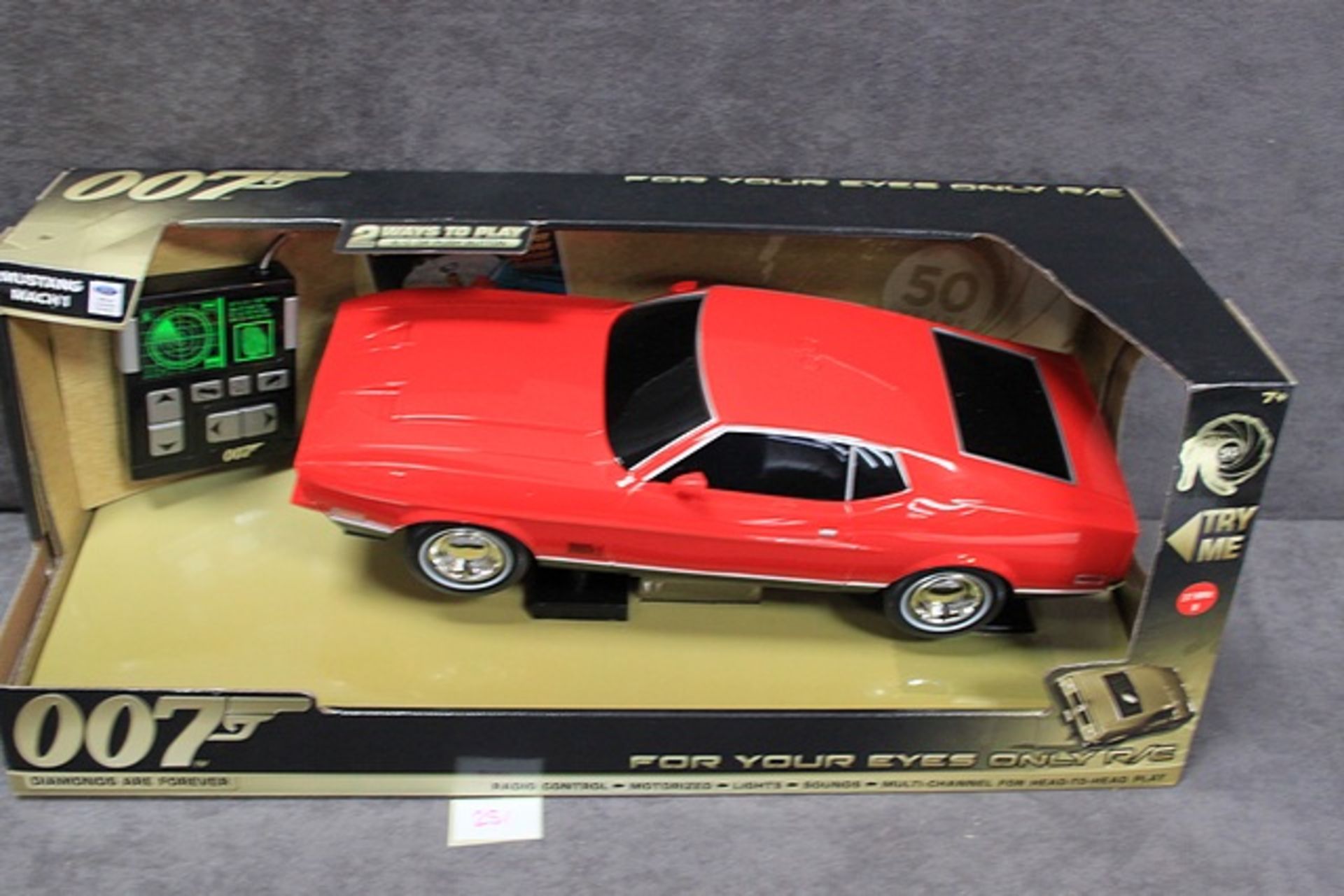 Toy State 007 Diamonds are forever - For Your Eyes Only Radio Control Mustang Mach 1 in box