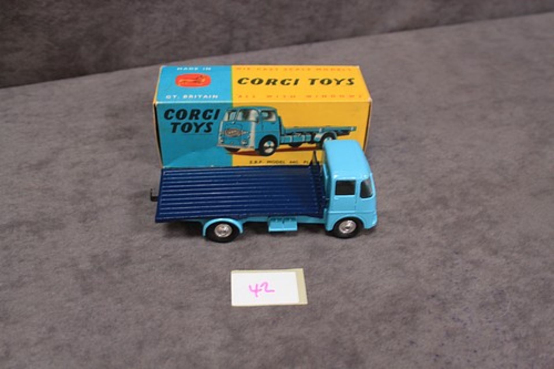 Mint Corgi Toys Diecast #457 ERF model 44G Platform Lorry in a firm excellent box