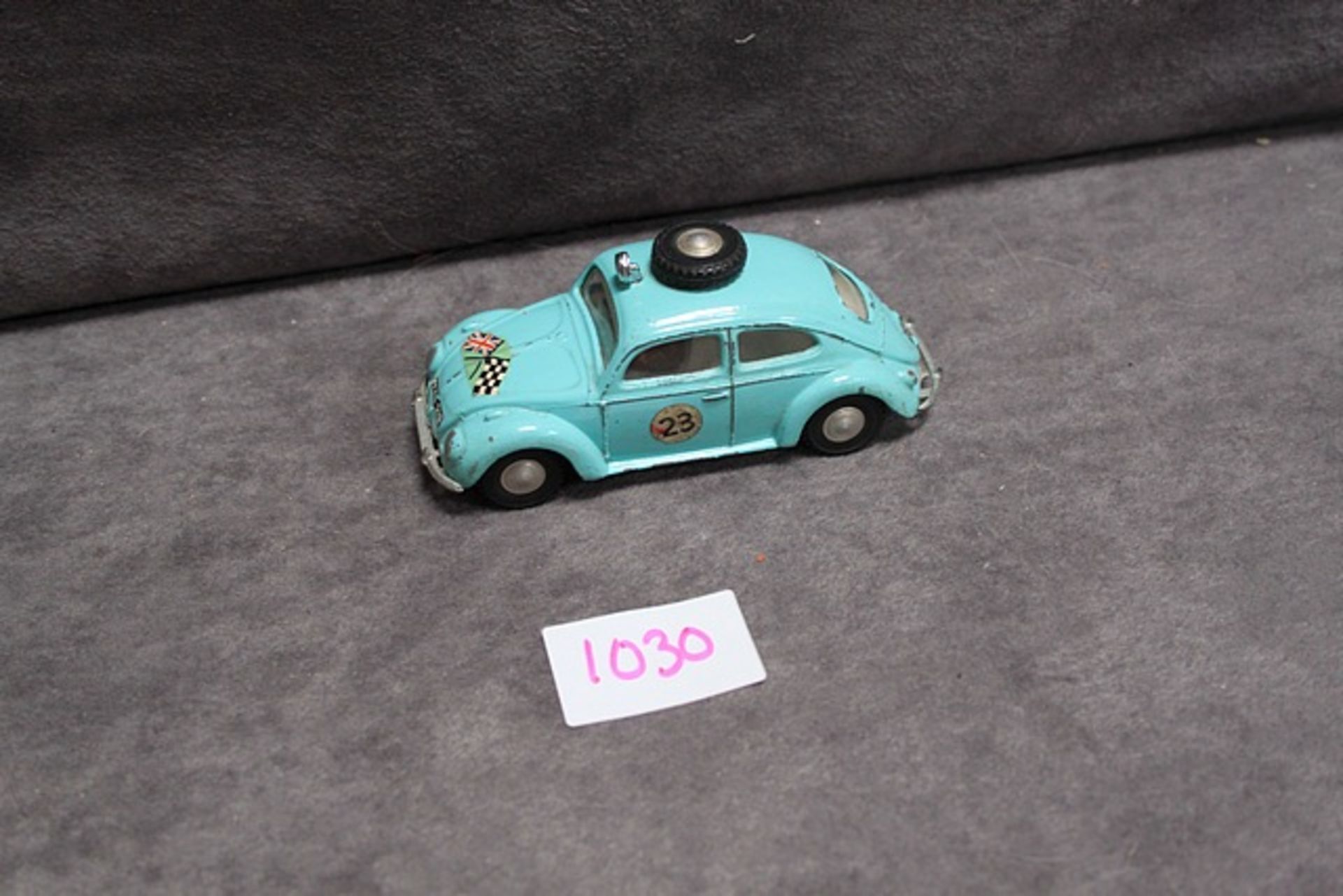 Very Good Spot On by Tri-ang diecast Volkswagen rally car in blue with racing number 23 with no box - Image 2 of 4