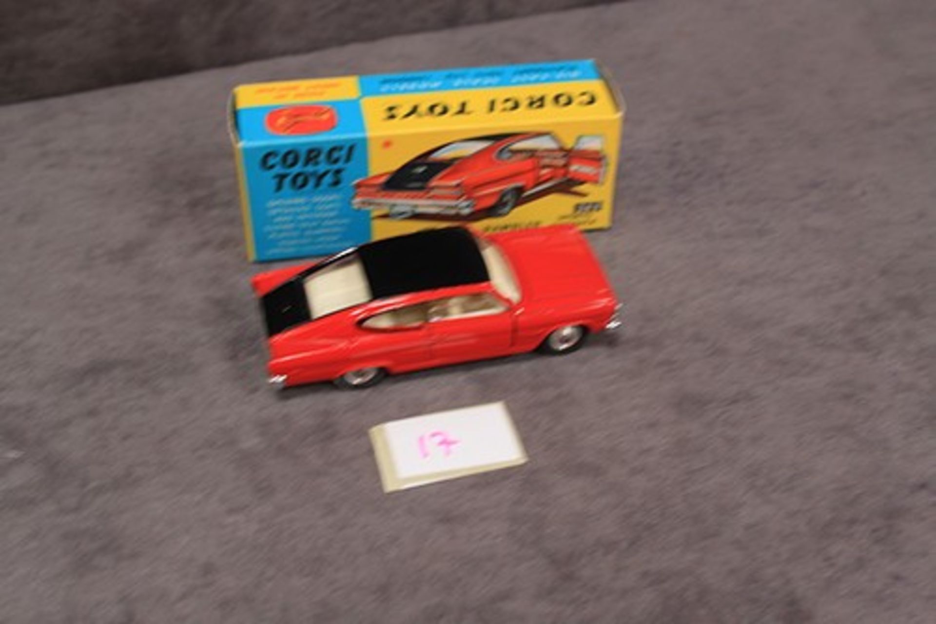 Mint Corgi Toys Diecast #263 Marlin by Rambler sports Fastback in red & Black in a firm nr mint box - Image 2 of 2