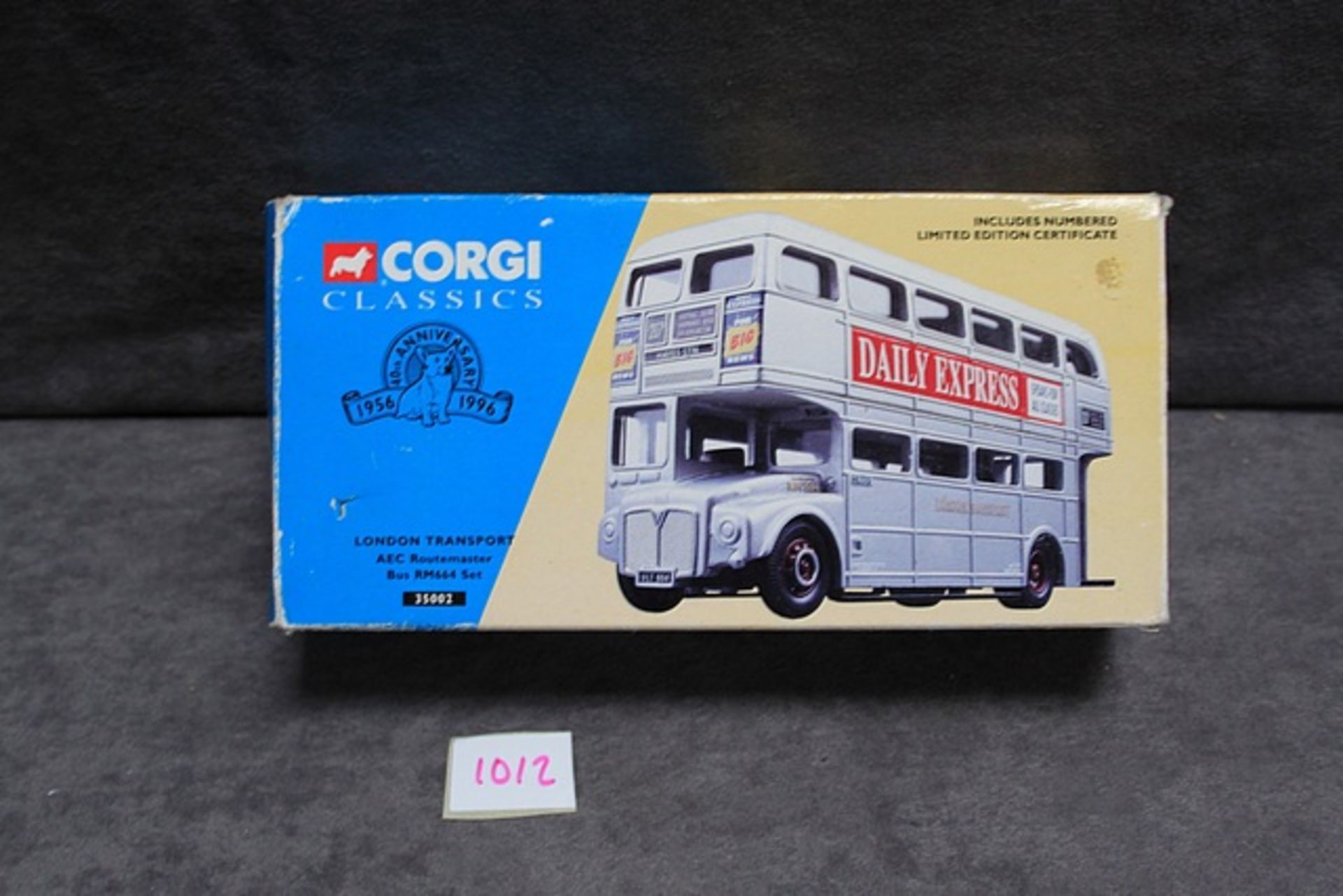 Corgi Classics 40th Anniversary #35002 London transport AEC Routemaster Bus RM664 Set in box