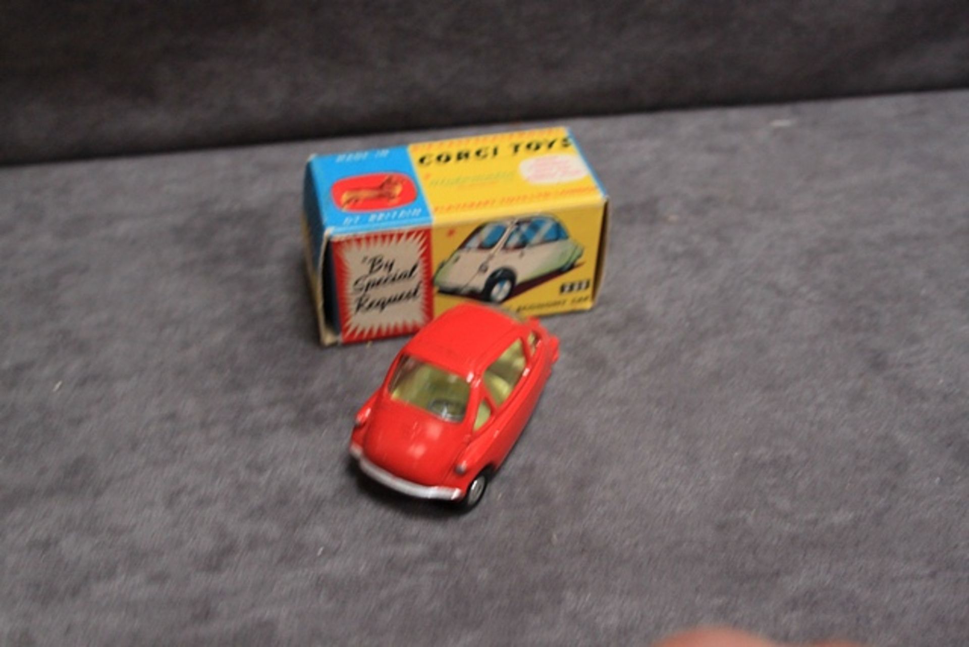 Mint Corgi Toys diecast #233 Heinkel in red excellent firm crisp box - Image 3 of 3