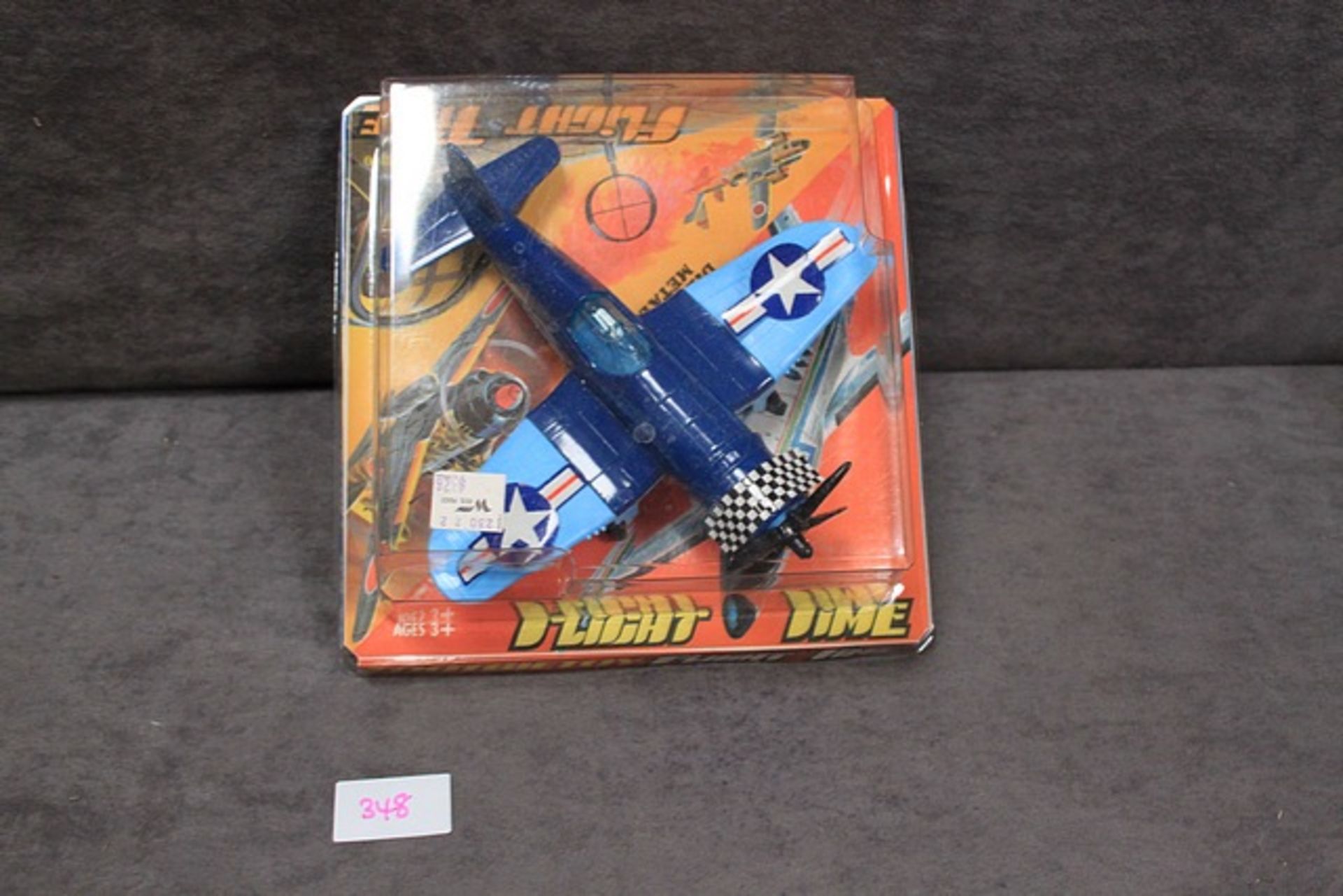Tootsie Toy Flight time diecast metal plane in original bubble packaging