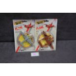 2x Ja-Ru deicast model fighter planes on orginal card packaging unopened