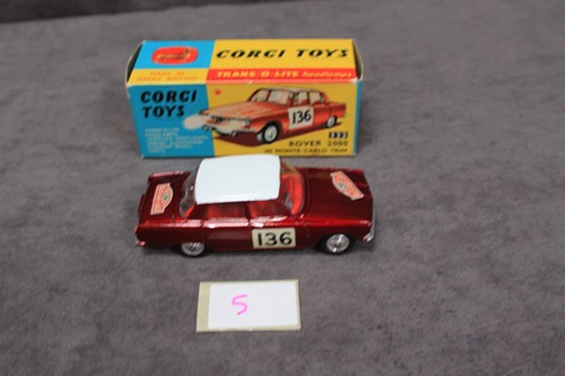 Mint Corgi Toys Diecast #322 Rover 2000 in Monte-Carlo Trim with leaflet in near mint firm box - Image 2 of 2