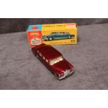 Mint Corgi Toys Diecast #247 Mercedes Benz 600 Pullman in Maroon with Silver Grill with leaflet in a