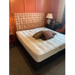 Hospitality Contract Super King Size Divan Bed Mattress And Headboard Sold With Cushions And Throw