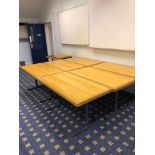 6x Wooden Conference Tables