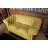 Art Forma Yellow Chesterfield Sofas 160 x 90 x 70cm