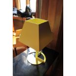 A Pair Of FOLD Table Lamps By Alexander Taylor Established & Sons Yellow Metal Lamps H450mm, Shade