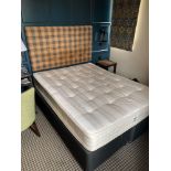 Hospitality Contract Super King Size Divan Bed Mattress And Headboard Sold With Cushions And Throw