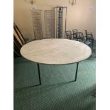 6 x Burgess Furniture Padded Top Position Lock Folding Round Banquet 6ft Tables