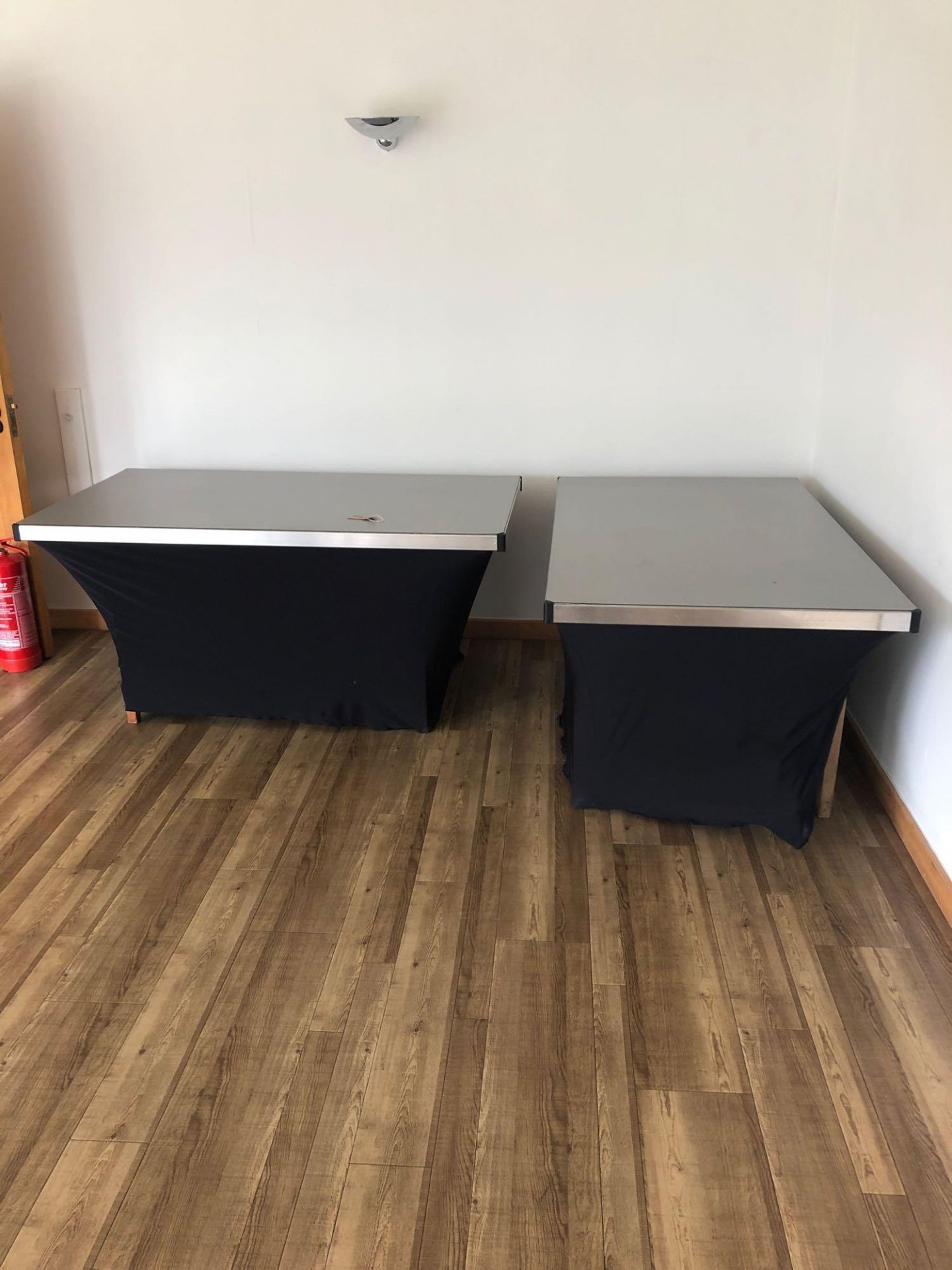 2 x Conferencing Tables With Underskirt 1600 x 900mm