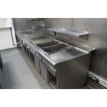 Commercial Chef Modular Cooking Range Bonnet Equipment (Hobart) Gas Fired Complete Cooking Range