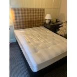 Hospitality Contract King Size Divan Bed Mattress And Headboard Sold With Cushions And Throw 200 x