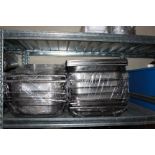 Large Quantity Of Various Stainless Steel Gastronorm Pans As Photographed