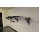 Stainless Steel Wall Heavy Duty Mounted Shelf 2200 x 300mm