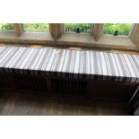 Grey & White Window Seat Cushion Pad 3.8m x 500mm