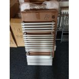 6 x White Radiator With Built-In Towel Rail 875mm x 500mm New In Box