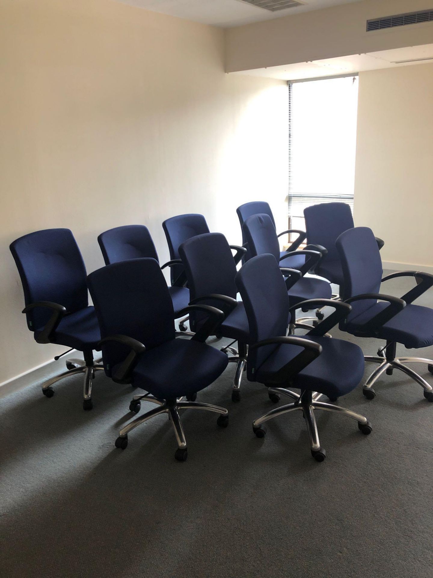 10x Franch adjustable swivel chairs