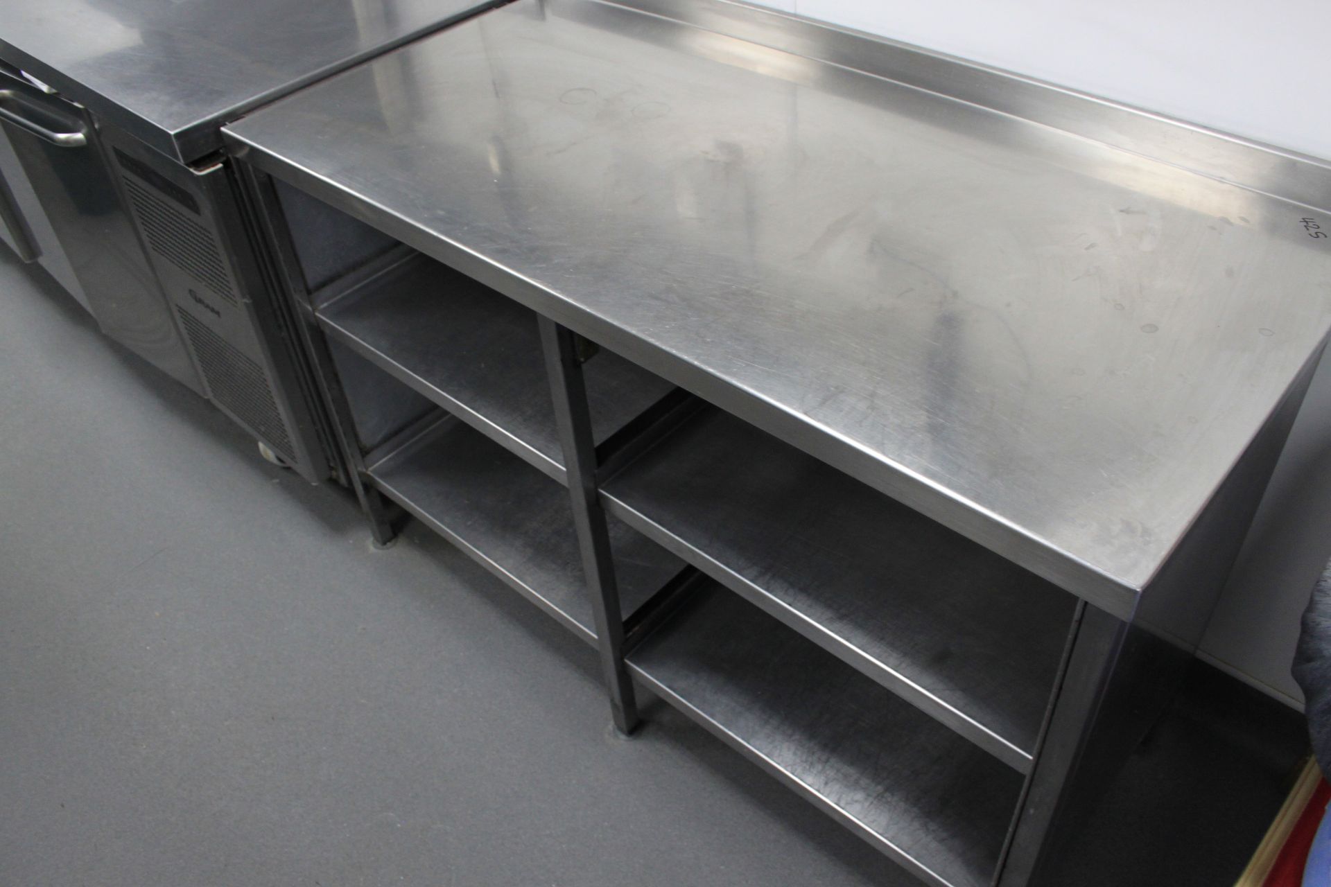 Stainless 201 AISI Stainless Steel Table With 2 Undershelves 1360 x 660mm