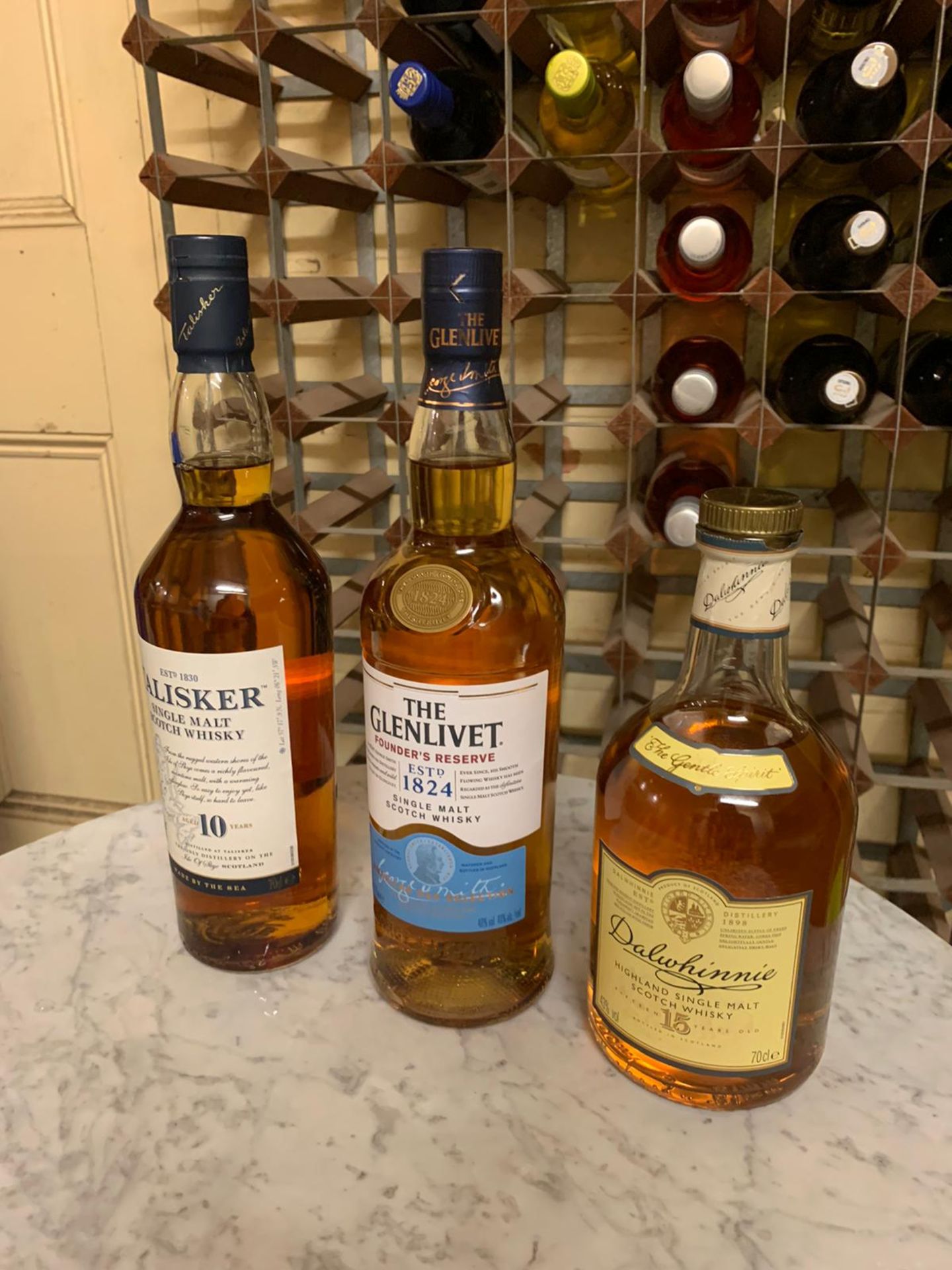 3 x sealed bottles - The Glenlivet Founder's Reserve Single Malt Scotch Whisky 70cl