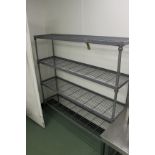 Craven 4 Tier Nylon Coated Wire Shelving 1500 x 400 x 1550mm