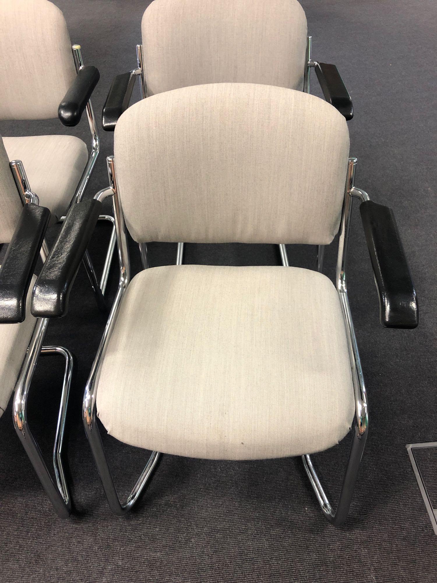 10x Burgess Grey Cantilever Chairs - Image 2 of 2