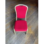 Burgess Furnitures Furniture CH569 Stacking Banquet Chair Red And Gold x 10 45 x 43 x 99cm