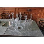 12 x Various Glass Decanters As Photographed