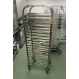 Vogue Stainless Steel Mobile Rack 560 x 385 x 1740mm