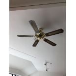 Brown And Brass 5 Blade Ceiling Fan