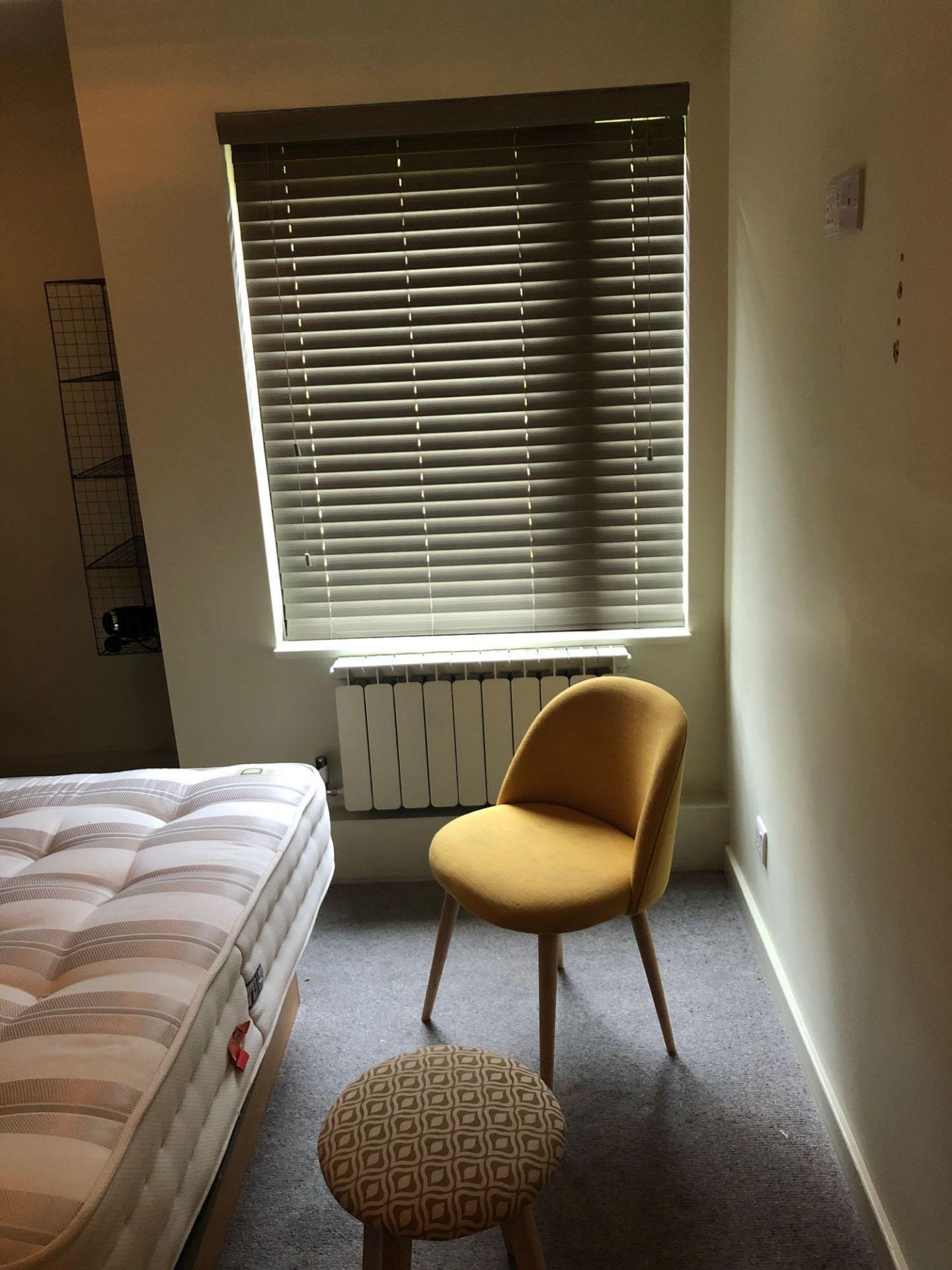 4 x Double Beds 4x Headboards 4x Chair 4x Hairdryer 4x Blinds 2x Stool Quantity Of Wire Shelves 4x - Image 13 of 15