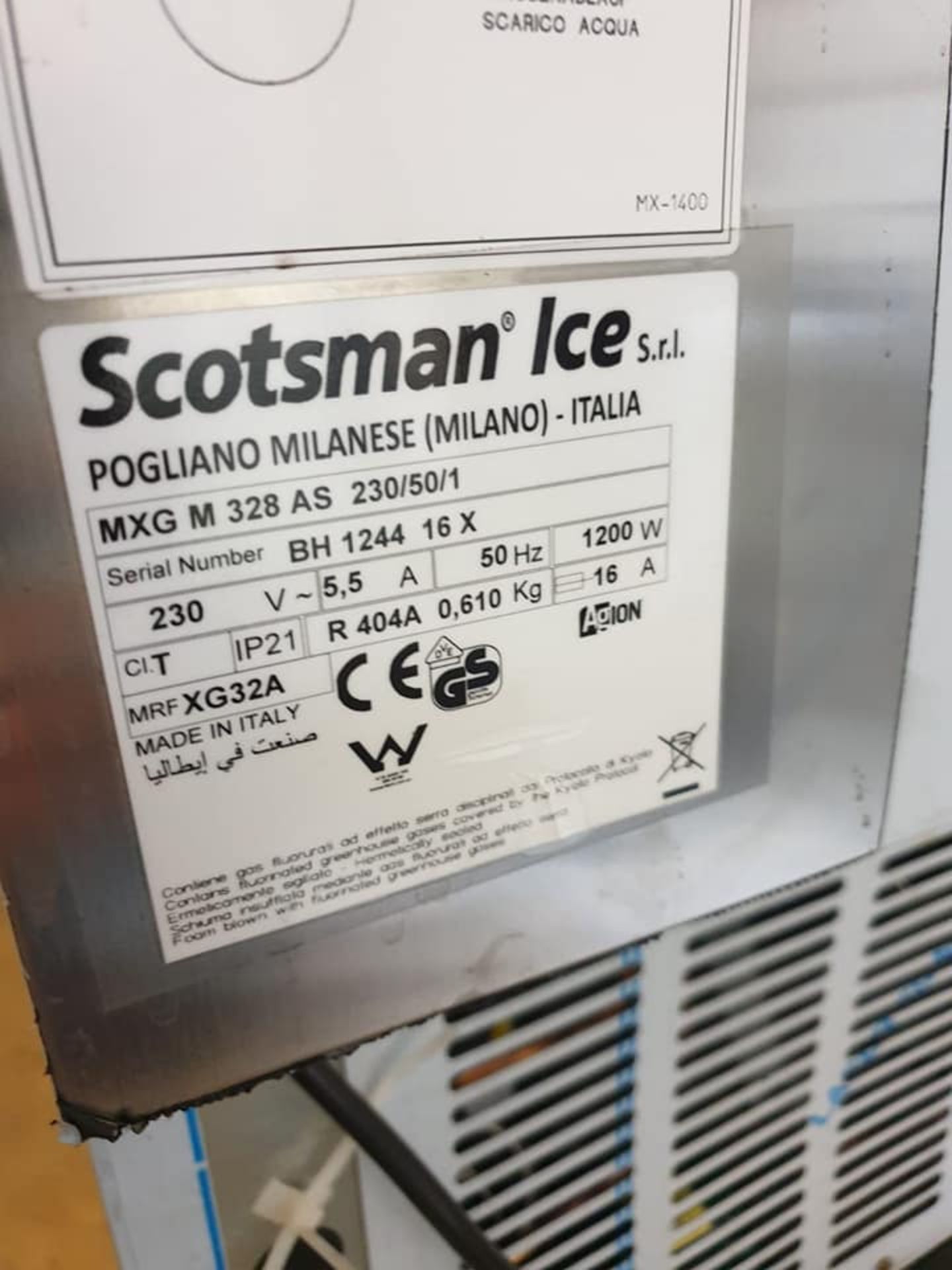 Scotsman MXGM328AS Ice Machne ( BH1224416X) - Image 3 of 4
