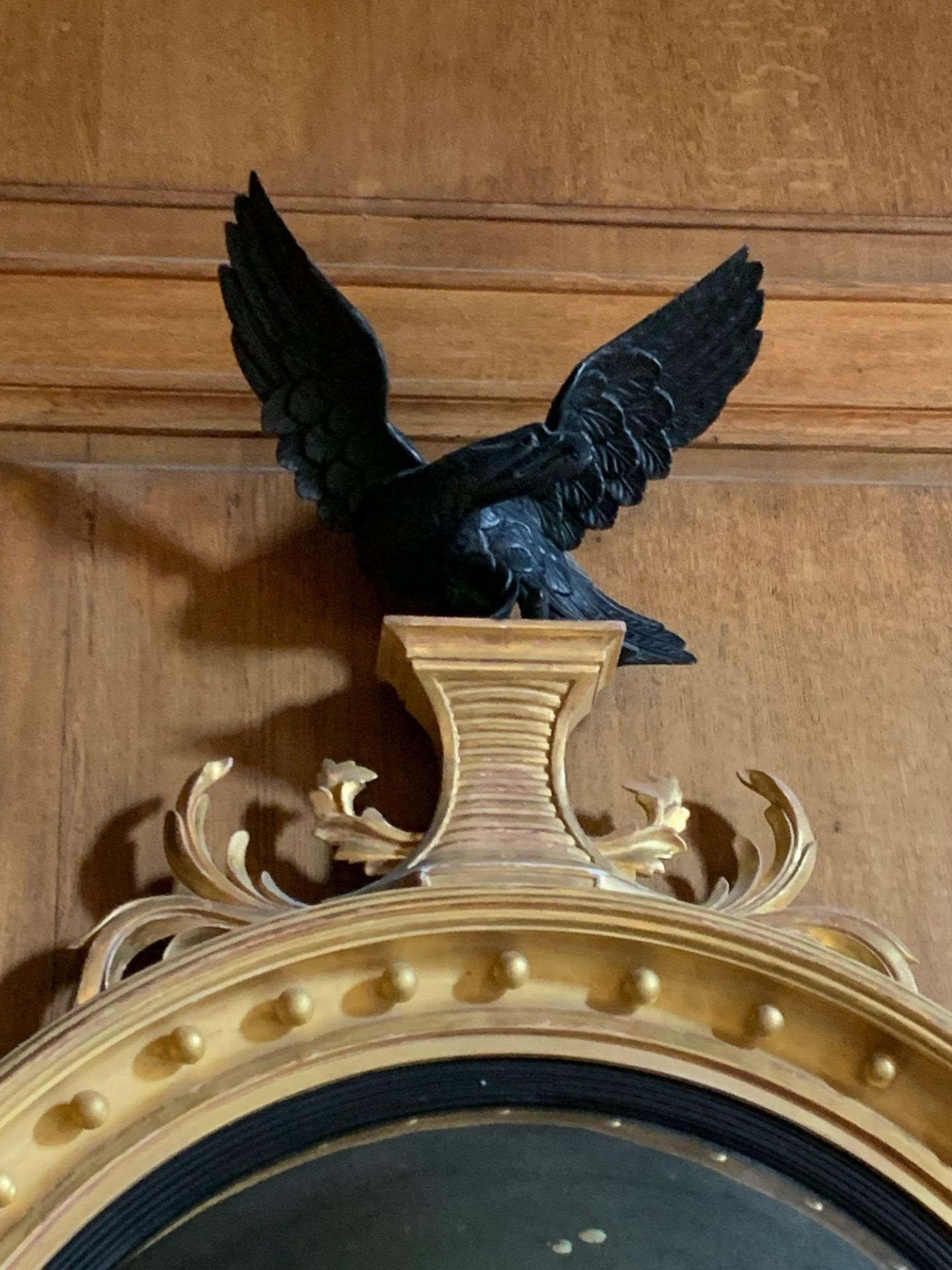 Regency Giltwood Eagle Convex Mirror A Handsome Convex Mirror Of Good Size With Good Carving - Image 3 of 3