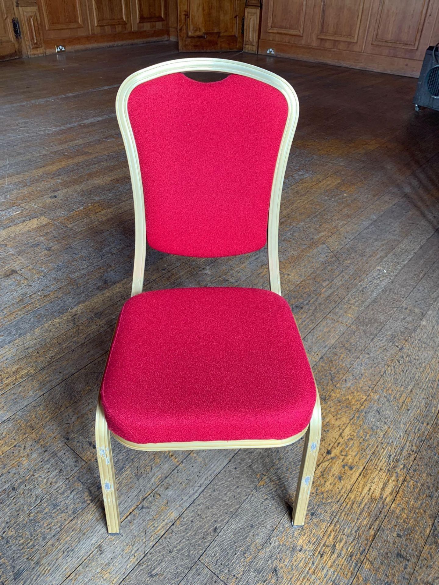 Burgess Furnitures Furniture CH569 Stacking Banquet Chair Red And Gold x 10 45 x 43 x 99cm - Image 2 of 2