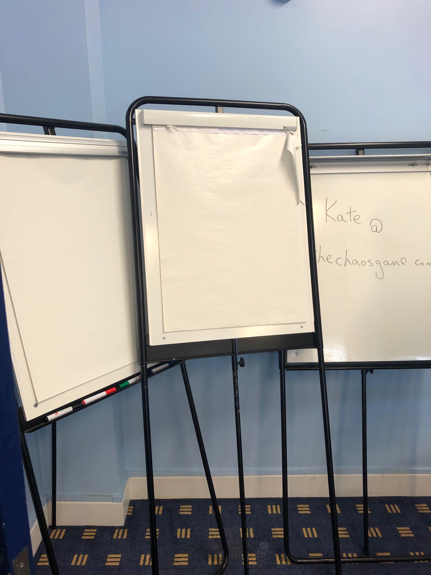 Pendax White Screen 1850 X 1850 Mm 3x Whiteboard/Flipchart Stands And A Mobile Whiteboard. - Image 2 of 3