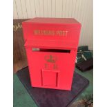 A Sturdy Red Wedding Post Box With The Look Of A Real Royal Mail Post Box 26 x 30 x 49cm