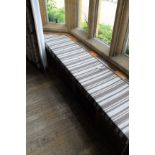 Grey & White Window Seat Cushion Pad 3.8m x 500mm